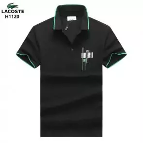 lacoste t-shirt big logo design h1120 cotton noir